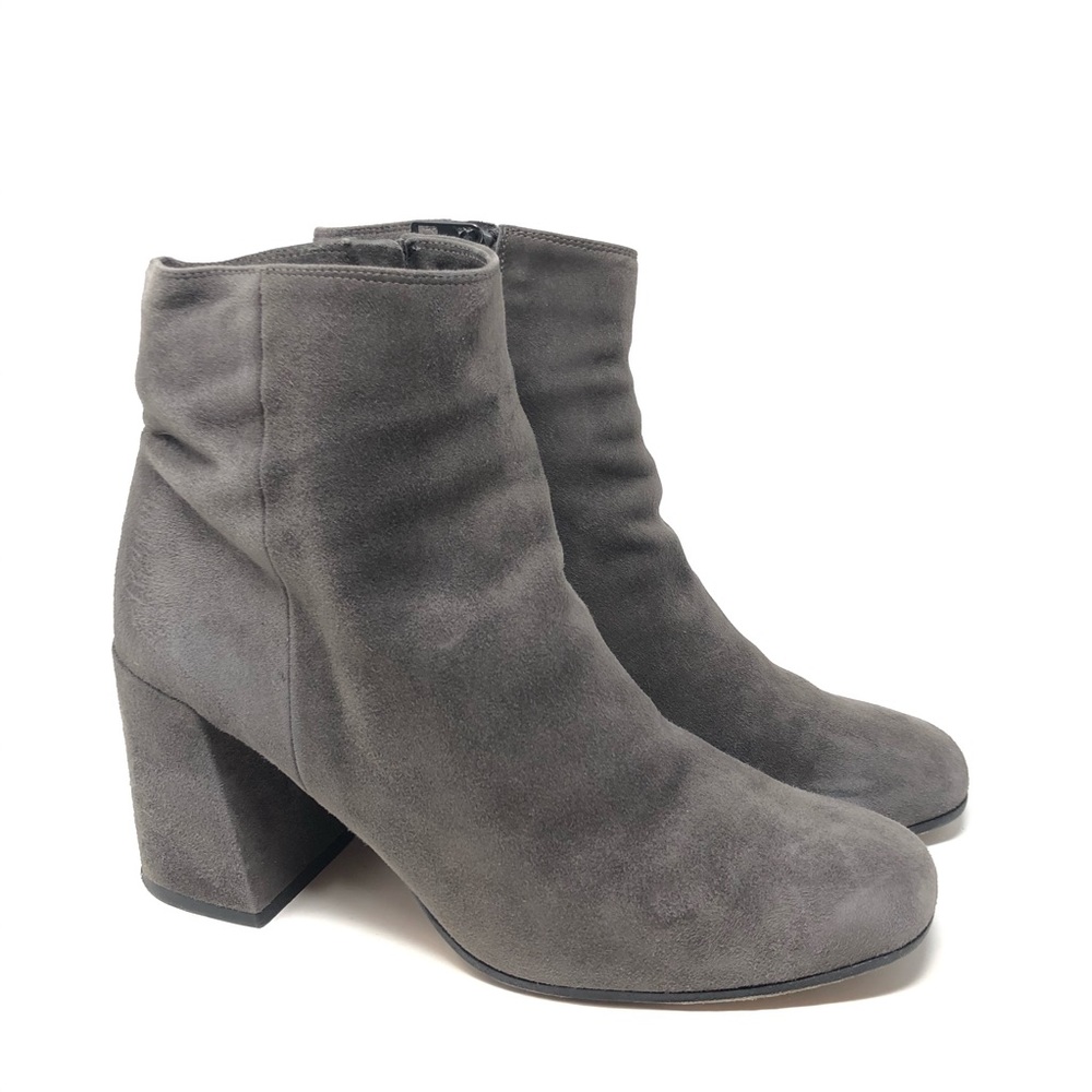 Vince Gray Suede Booties
